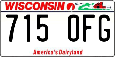 WI license plate 715OFG
