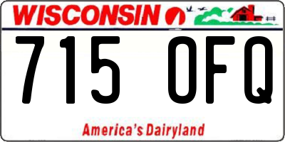 WI license plate 715OFQ
