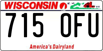 WI license plate 715OFU