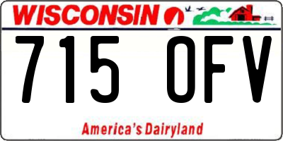 WI license plate 715OFV