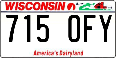 WI license plate 715OFY