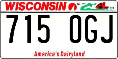 WI license plate 715OGJ