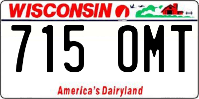 WI license plate 715OMT