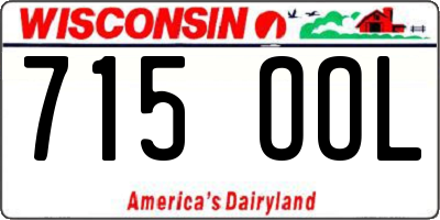 WI license plate 715OOL