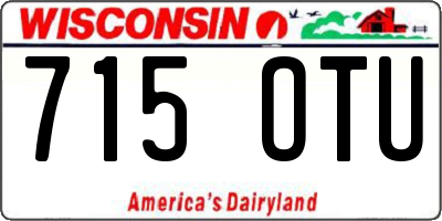WI license plate 715OTU