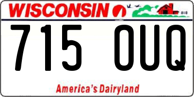 WI license plate 715OUQ