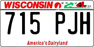 WI license plate 715PJH