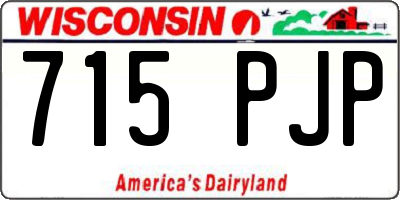 WI license plate 715PJP