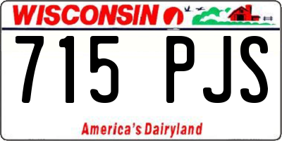 WI license plate 715PJS