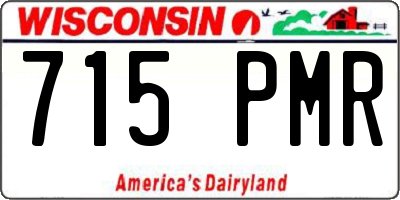 WI license plate 715PMR