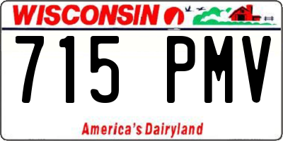 WI license plate 715PMV