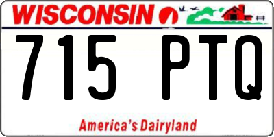 WI license plate 715PTQ
