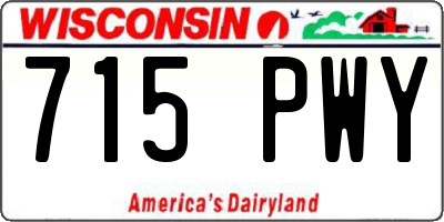 WI license plate 715PWY