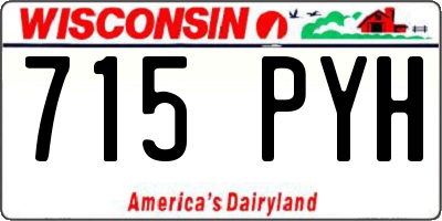 WI license plate 715PYH