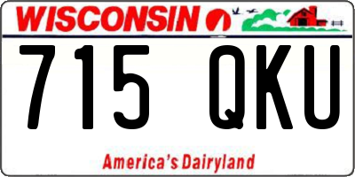 WI license plate 715QKU