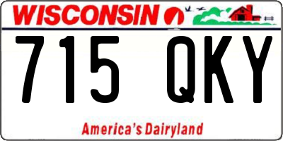 WI license plate 715QKY