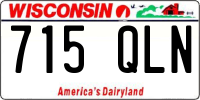 WI license plate 715QLN