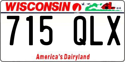 WI license plate 715QLX