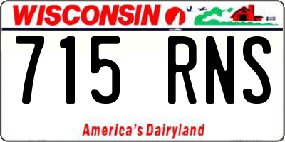 WI license plate 715RNS