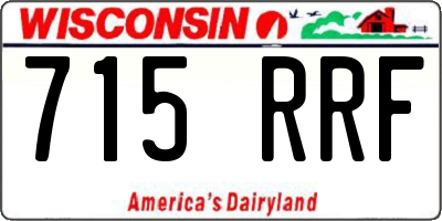 WI license plate 715RRF