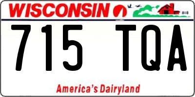 WI license plate 715TQA