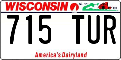 WI license plate 715TUR
