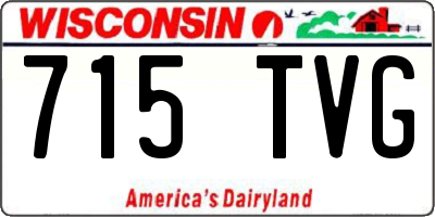 WI license plate 715TVG