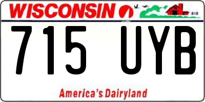 WI license plate 715UYB