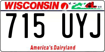 WI license plate 715UYJ