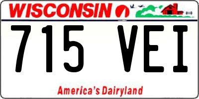 WI license plate 715VEI