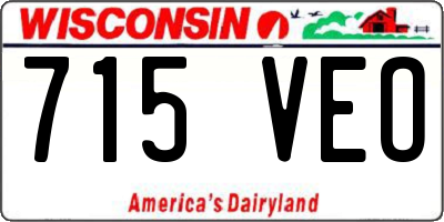WI license plate 715VEO