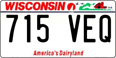 WI license plate 715VEQ