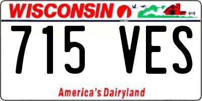 WI license plate 715VES