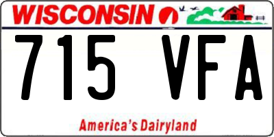 WI license plate 715VFA