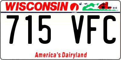 WI license plate 715VFC