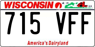 WI license plate 715VFF