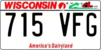 WI license plate 715VFG