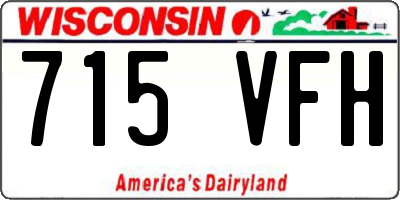 WI license plate 715VFH
