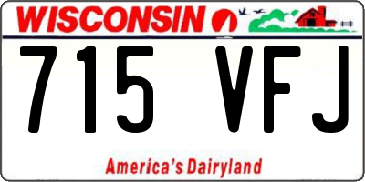 WI license plate 715VFJ