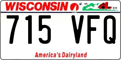 WI license plate 715VFQ