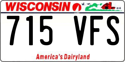 WI license plate 715VFS