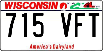 WI license plate 715VFT