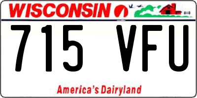 WI license plate 715VFU