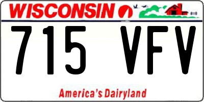 WI license plate 715VFV