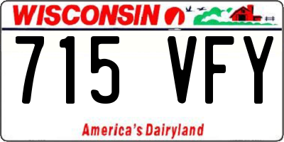 WI license plate 715VFY