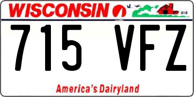 WI license plate 715VFZ