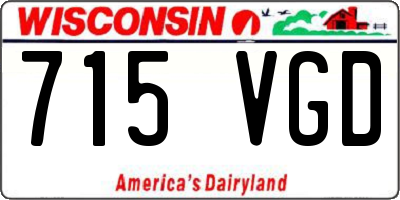 WI license plate 715VGD