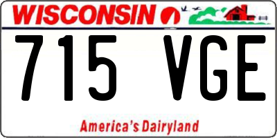 WI license plate 715VGE