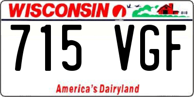 WI license plate 715VGF