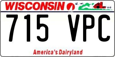 WI license plate 715VPC
